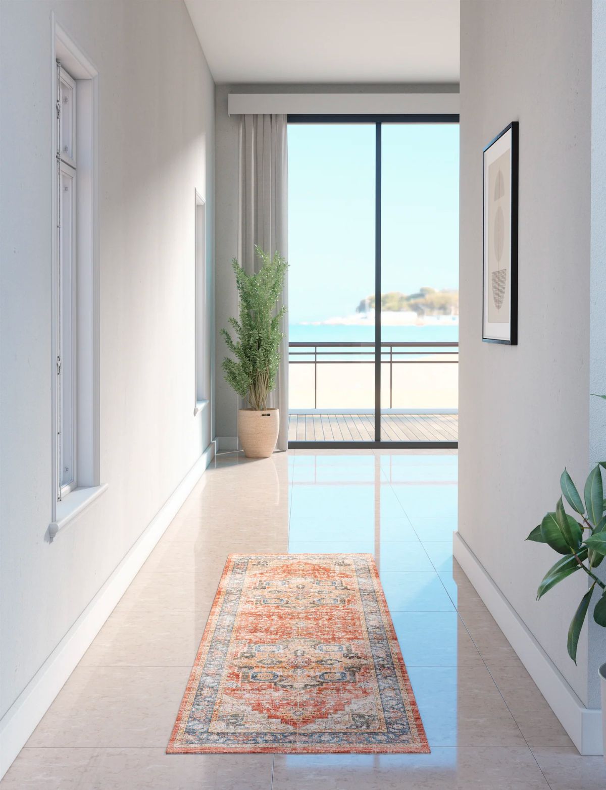 Rivka Terracota Ocean Rug 