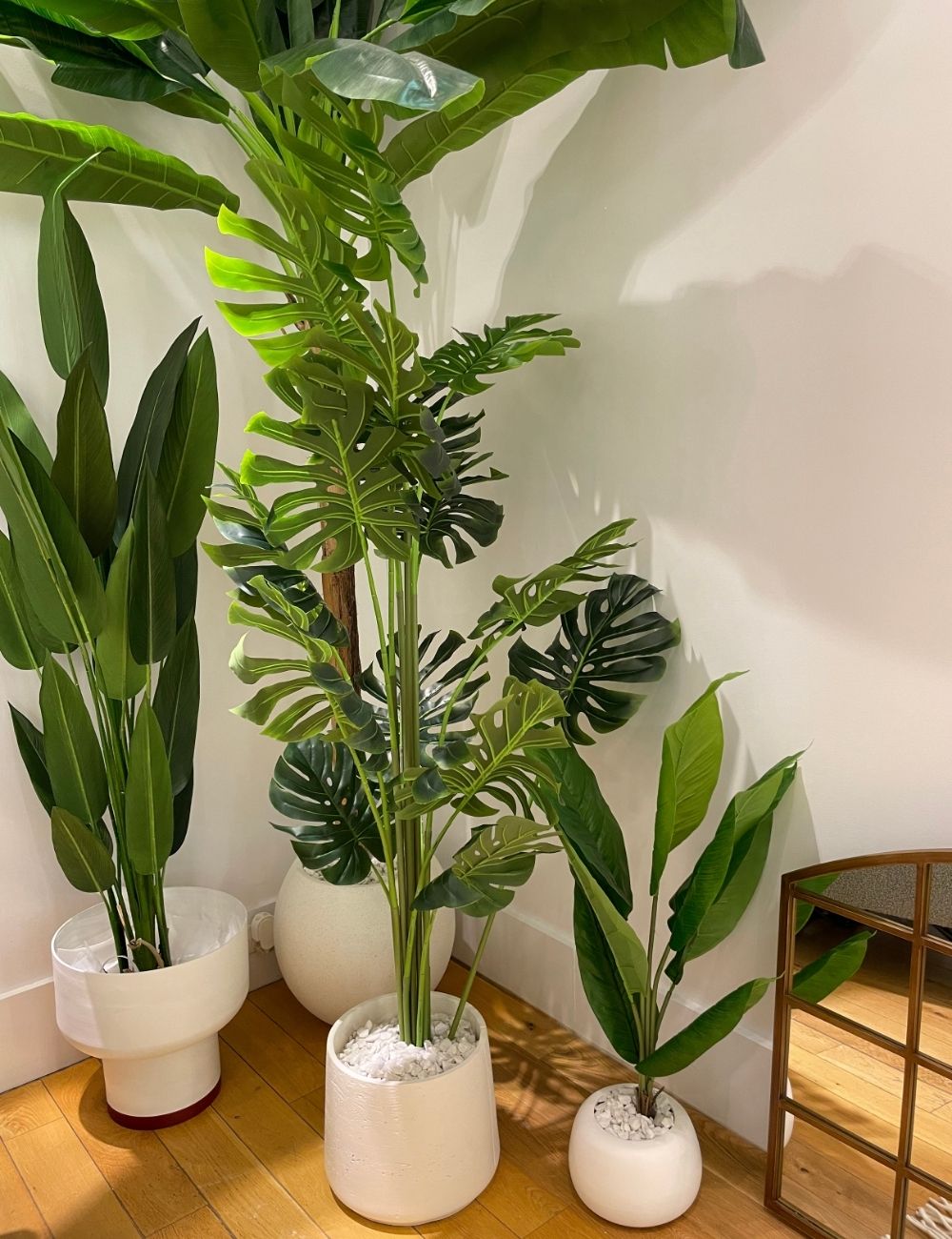 Lazaro White Cement Planter 13'' 