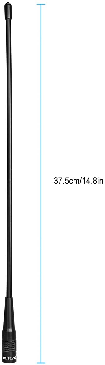 Retevis RHD-771 Two-Way Radio Antenna SMA-M Dual Band Antenna Elite Whip Antenna 144/430 MHz for TYT UV88 