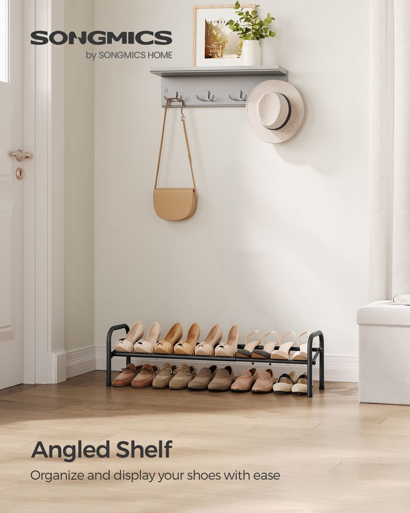 SONGMICS Expandable Shoe Rack 