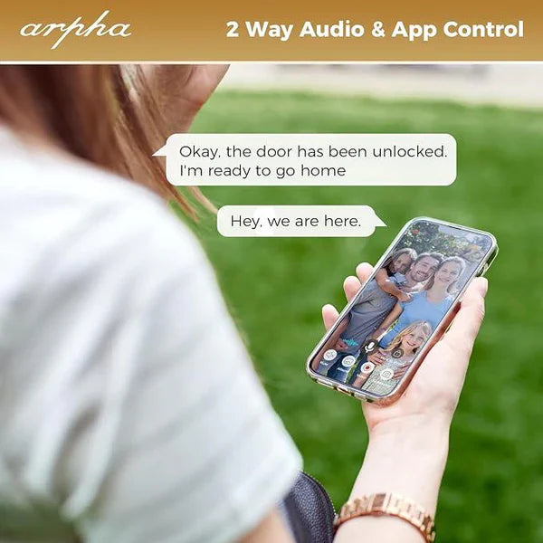 ARPHA AL501 Smart Door Lock with Video Camera - 6 in 1 