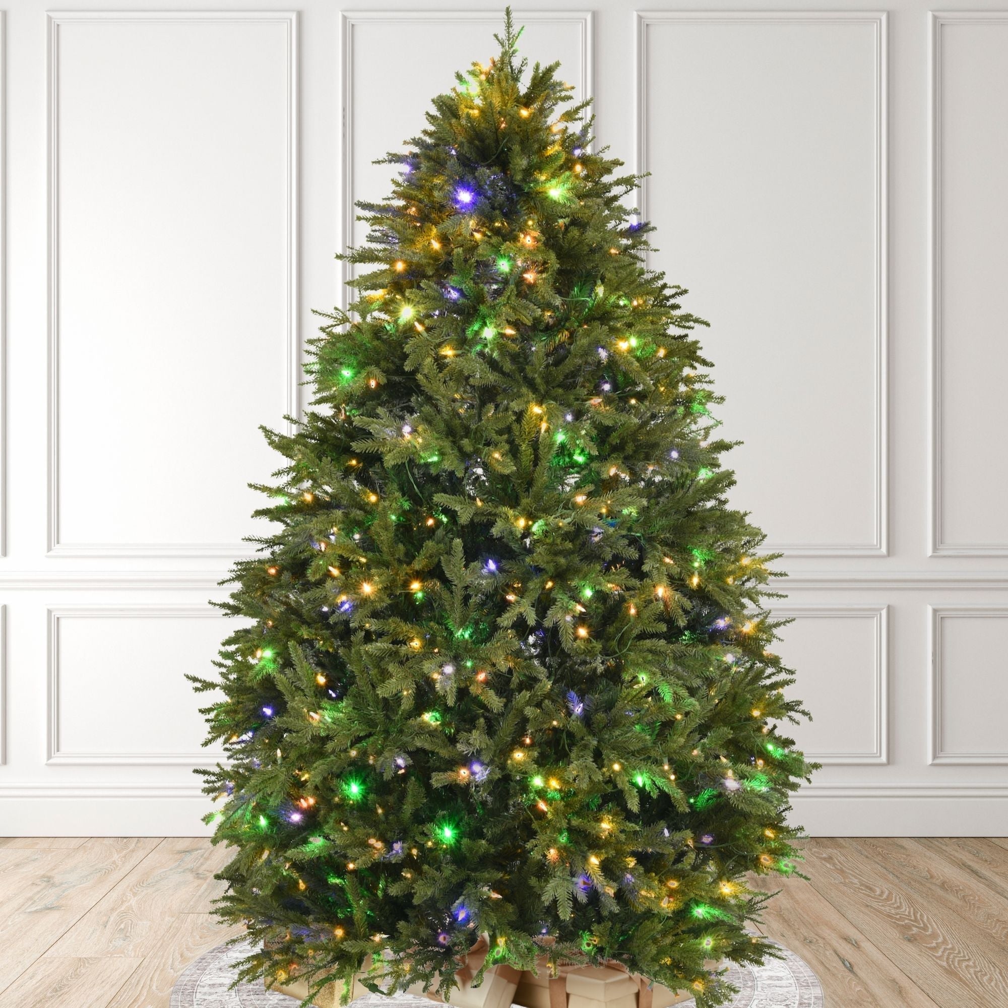 Artiplanto Oscar Most Realistic Artificial Fir Pre-Lit Christmas Tree 7.5' 