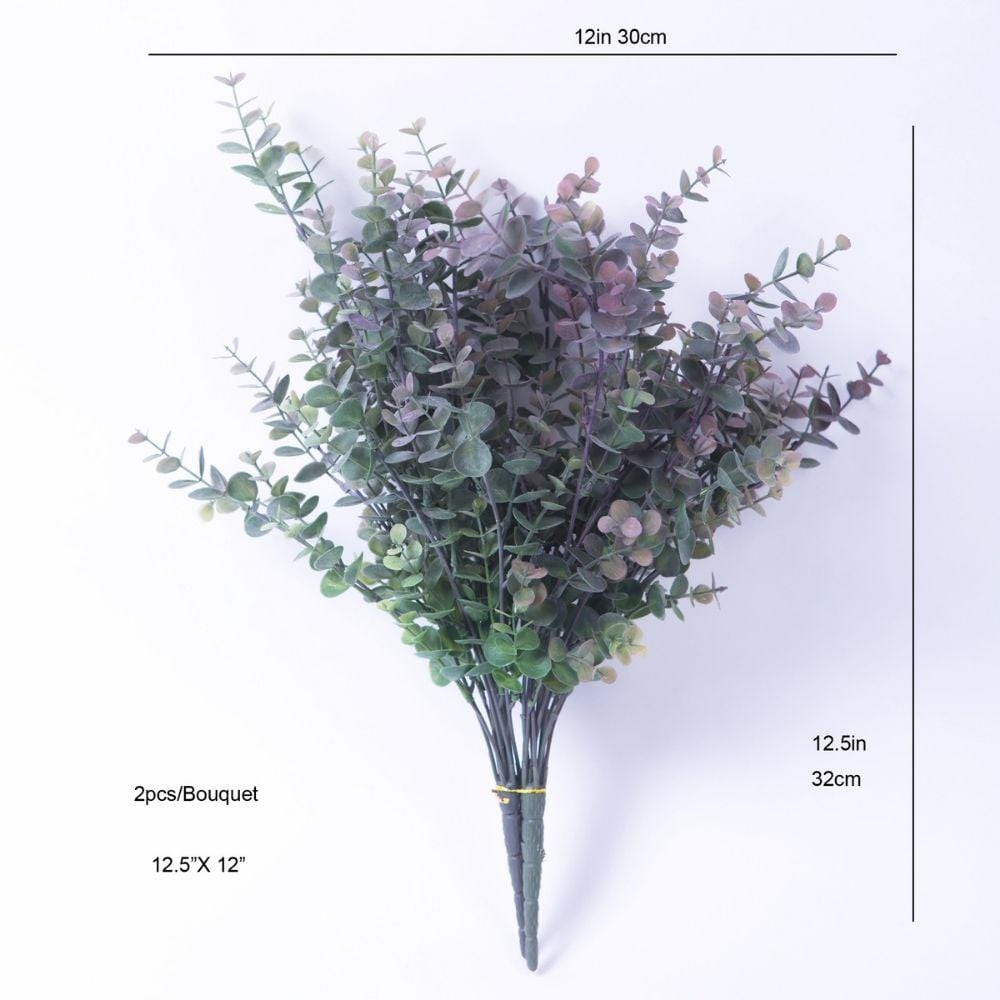 Merida Artificial Purple & Green Eucalyptus Bouquet 12.5'' X 12' (Set Of 2) 