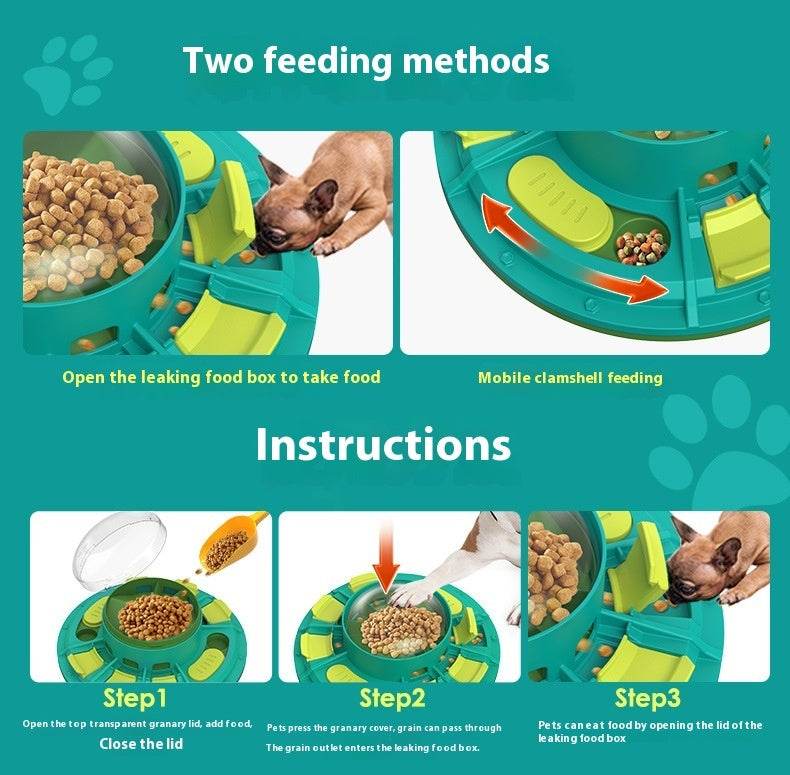 Interactive Dog Puzzle Toy For IQ Improvement And Slow Feeding Suitable For All Sizes Pets Nutritious Diet-Friendly Non-Electric Plastic Pets Game Pet Products 