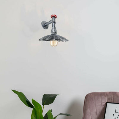 Industrial Metal Umbrella Shape Wall Pipe Light~1592 