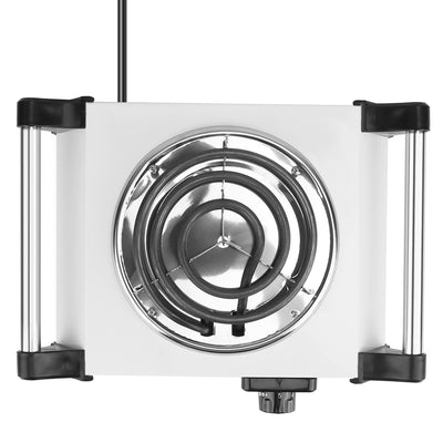 1000W Electric Single Burner Portable Coil Heating Hot Plate Stove Countertop RV Hotplate with 5 Temperature Adjustments Portable Handles 