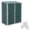 5' x 3' Outdoor Storage Shed, Steel Garden Shed with Single Lockable Door, Tool Storage Shed for Backyard, Green