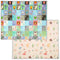 Qaba Foldable Baby Play Mat Double-Sided, Reversible Foam Soft Crawling Mat for Toddlers, for Bedroom, Nursery and Playroom