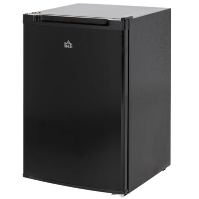 HOMCOM Upright Freezer, 3 Cu.Ft Mini Freezer with Reversible Single Door, Adjustable Thermostat for Home, Dorm, Black 