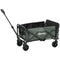 Wagon Cart Foldable, Collapsible Wagon Cart with Removable Liner, Handle, Wheels, 72L & 198 LBS Capacity, Green