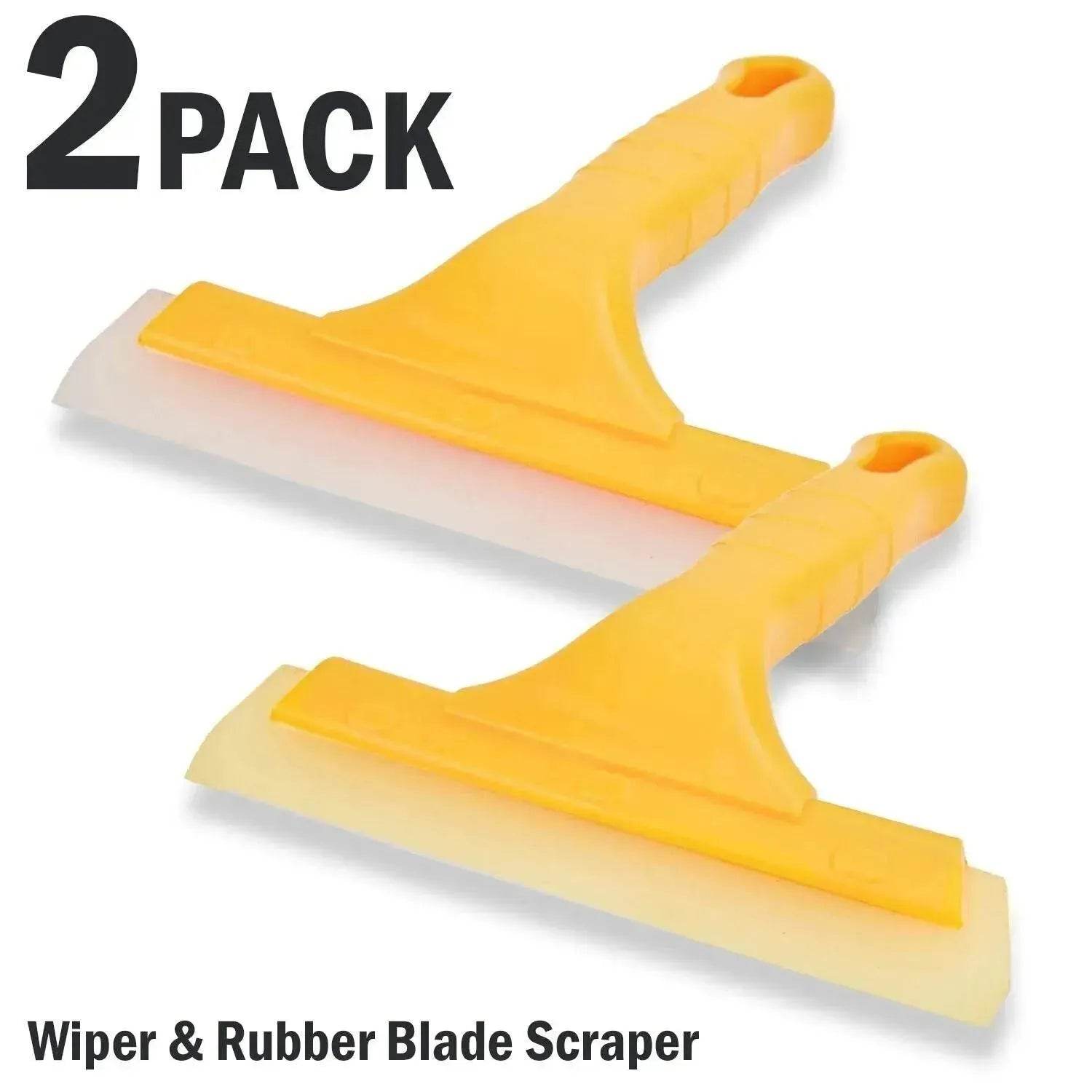 2pc Window Squeegee Shower Cleaner Car Home Glass Wash Water Wiper Ice Scraper 