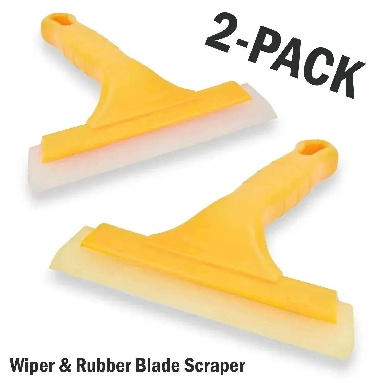 2pc Window Squeegee Shower Cleaner Car Home Glass Wash Water Wiper Ice Scraper 
