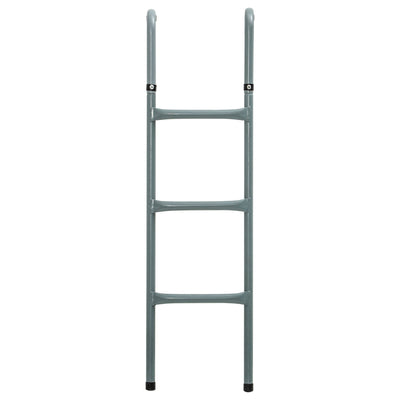HOMCOM Steel Trampoline Ladder, Fit 12ft & 14ft Trampoline, 3-Step Trampoline Ladder, Trampoline Accessories, 330 lbs Capacity 