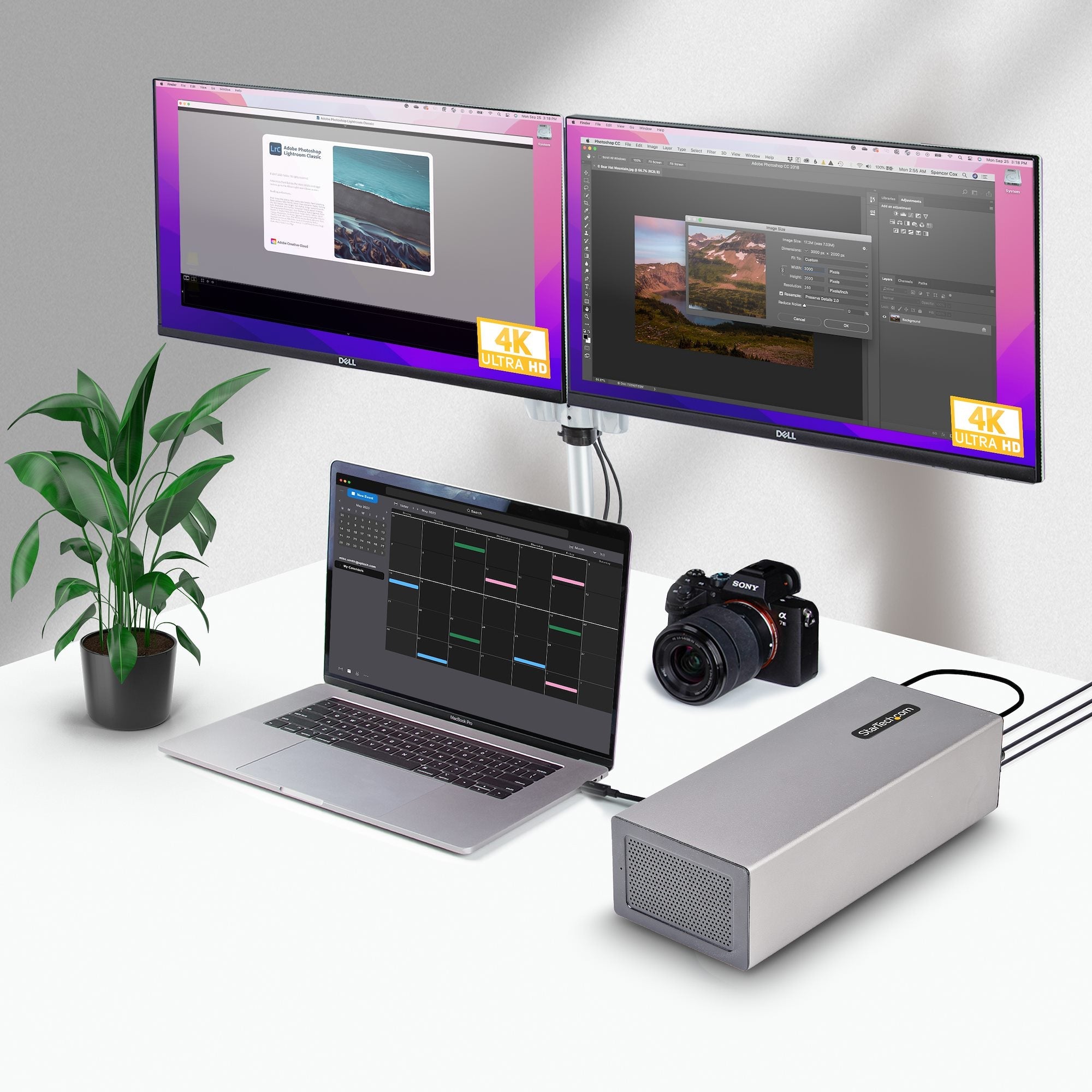 Thunderbolt 3 PCIe Expansion Chassis, External Enclosure W/Dual PCI Express Slots, PCIe Box for Laptops/Desktops, 8K/4K Output Via TB3/DP 1.4 Ports, For Video Capture/Fiber/Ethernet Cards - TAA 