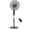 HOMCOM Standing Floor Fan Remote Control Stand Up Cooling Tall Pedestal Electric Bedroom Black