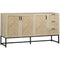 HOMCOM Rustic Buffet Sideboard Storage Cabinet with Drawers Shelves for Dining Room Kitchen Living Room