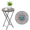 Mosaic Outdoor Patio Side Table, 14