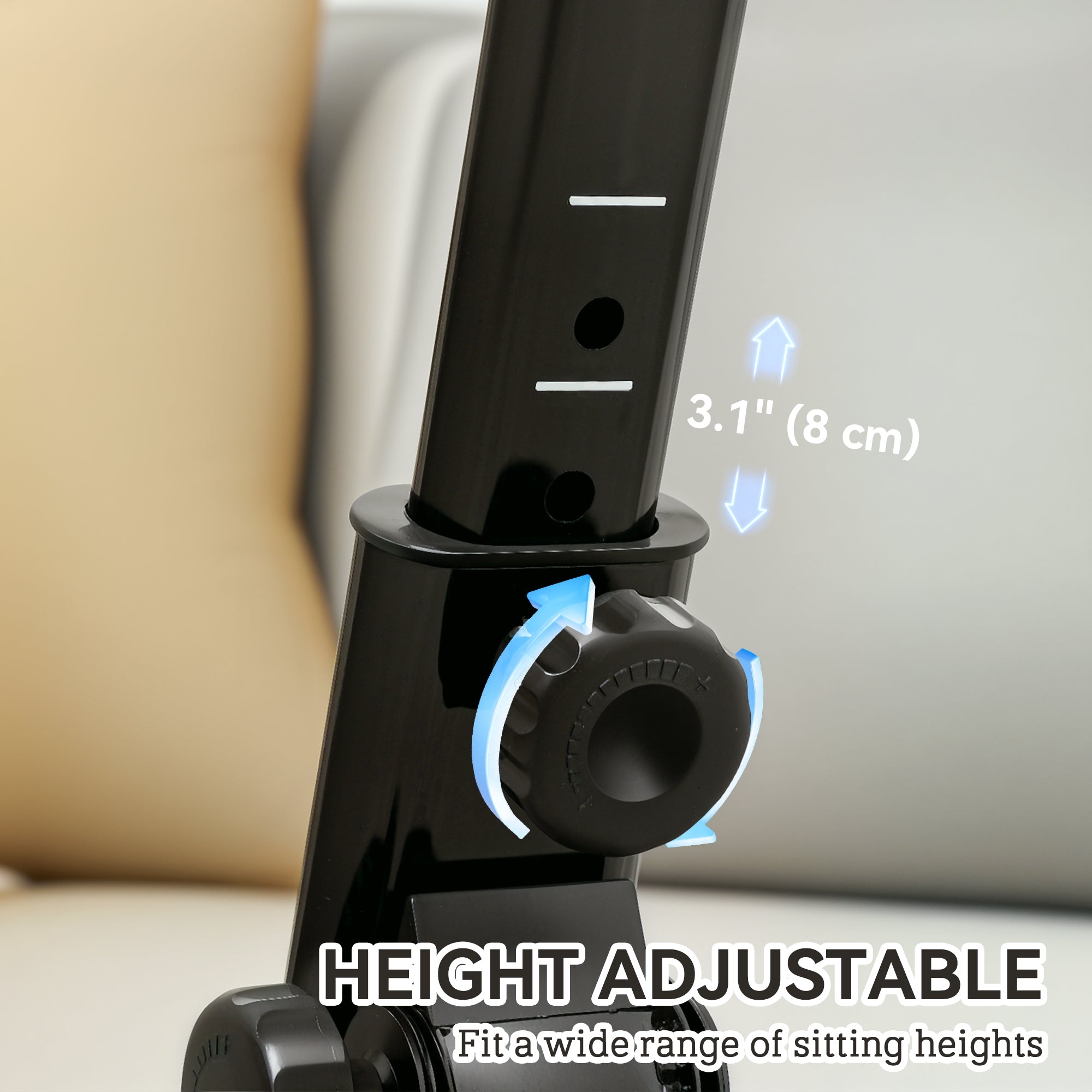 Soozier Seated Pedal Exerciser, Foldable Leg Exercise Bike with LCD Monitor for Seniors Elderly Rehabilitation Recovery Therapy 