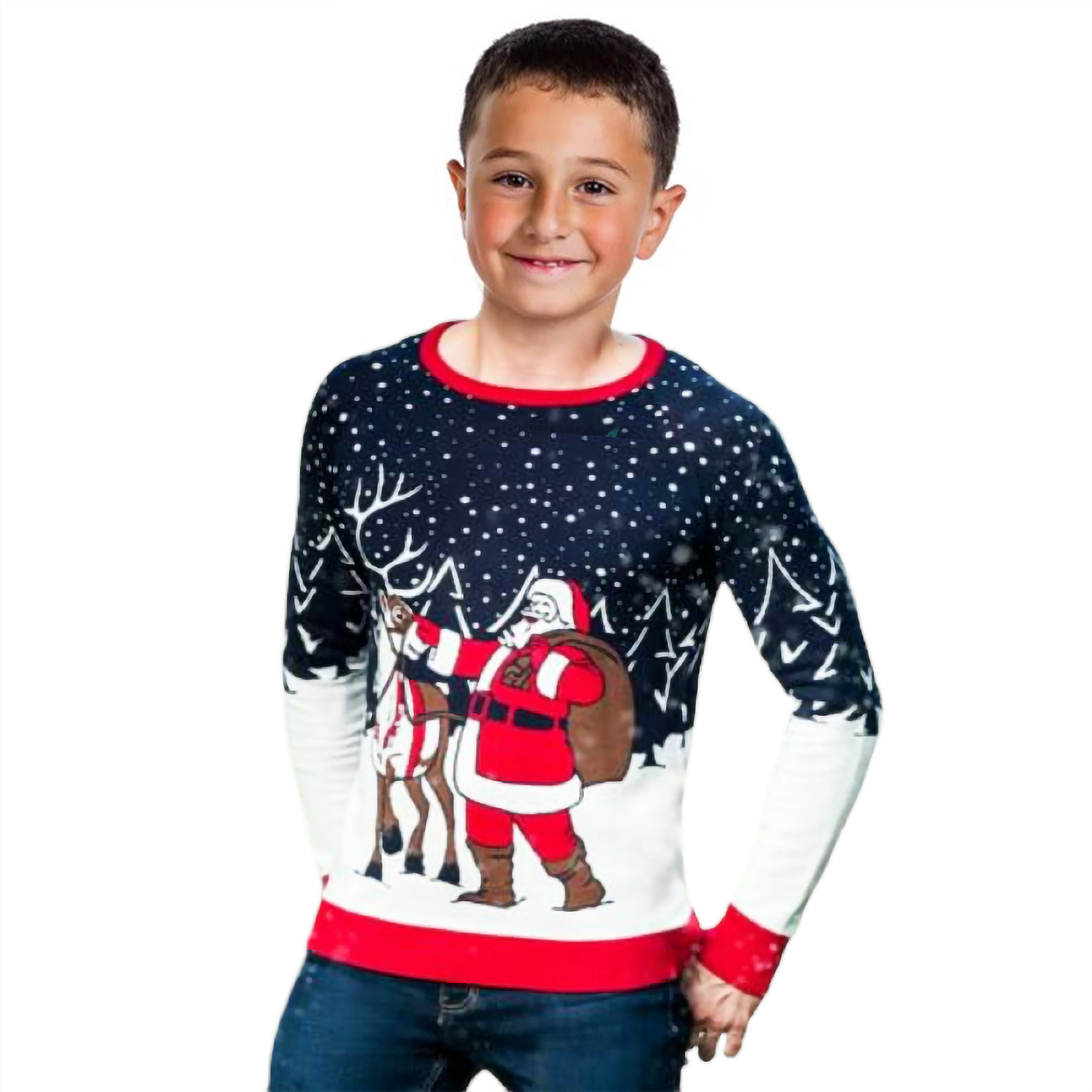Boy Santa & Reinder Sweater 