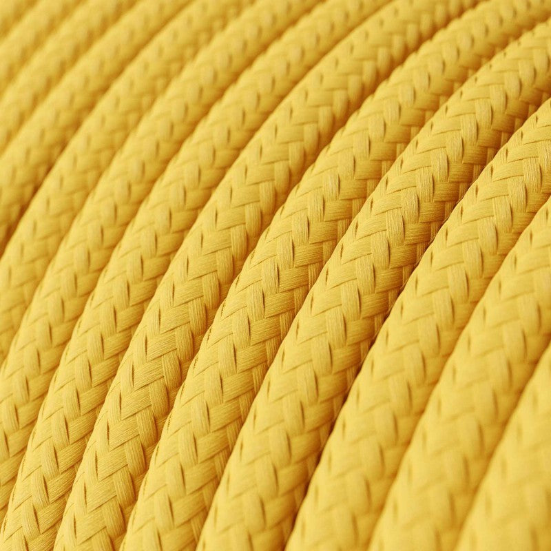 Fabric Cloth Covered 3 Core Round Flexible Electrical Cable~2115