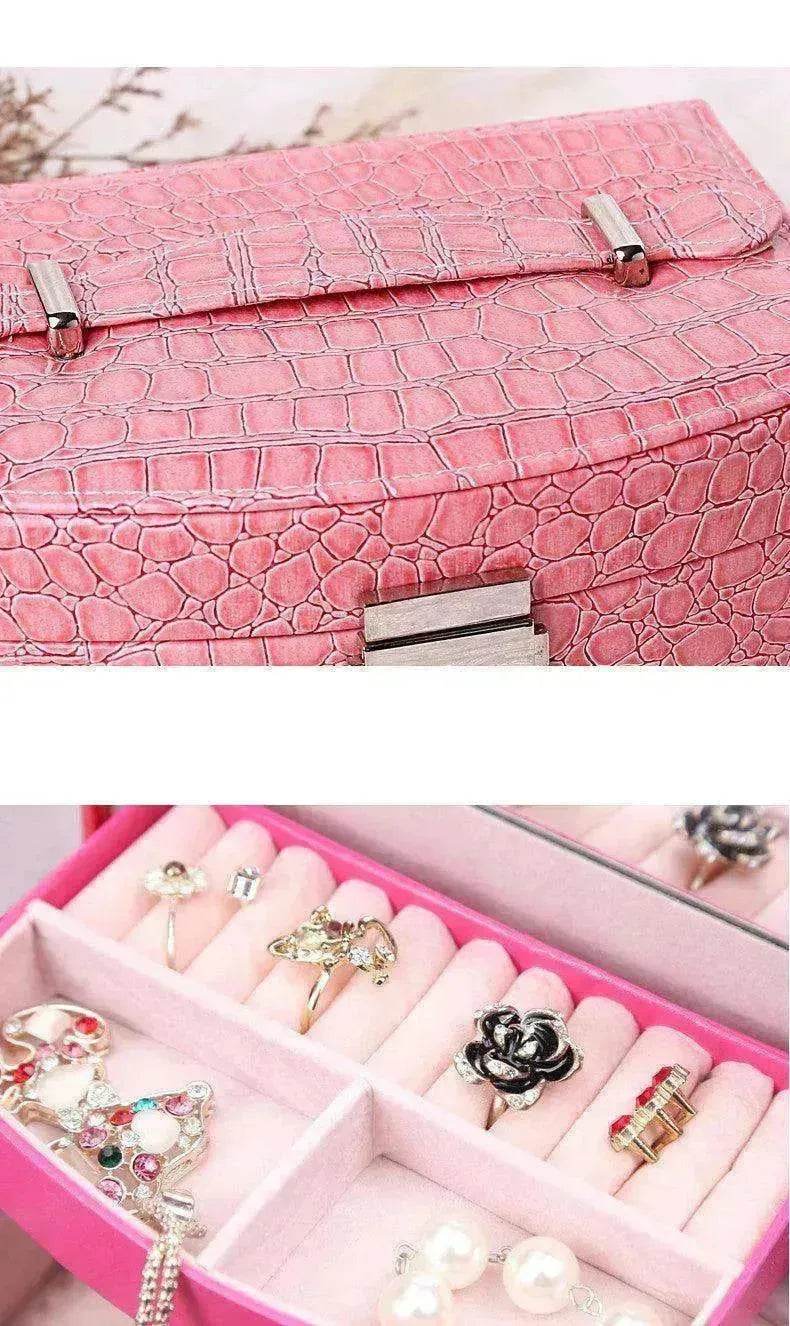 3 Layers Leather Luxury Jewelry Boxes 