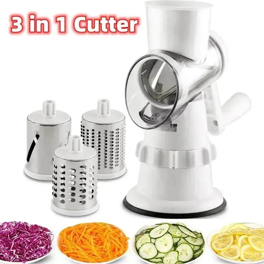 3 In 1 Vegetable Slicer Manual Kitchen Accessories Grater  shredder For Vegetable Cutter chopper Home Kitchen Supplies Kitchen Gadgets 
