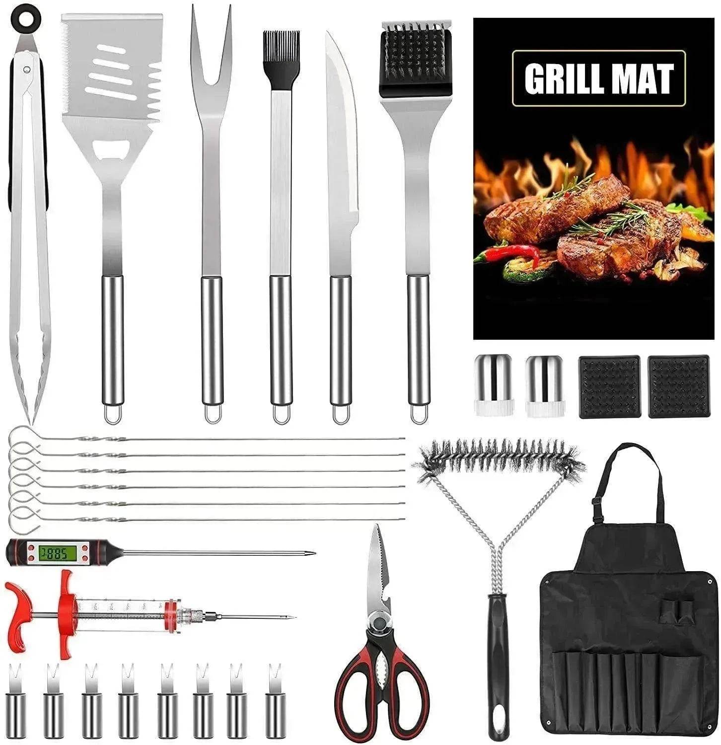 30-piece Set Of Skirt Bag Baking Set BBQ Tools Combination Apron Gift Set 