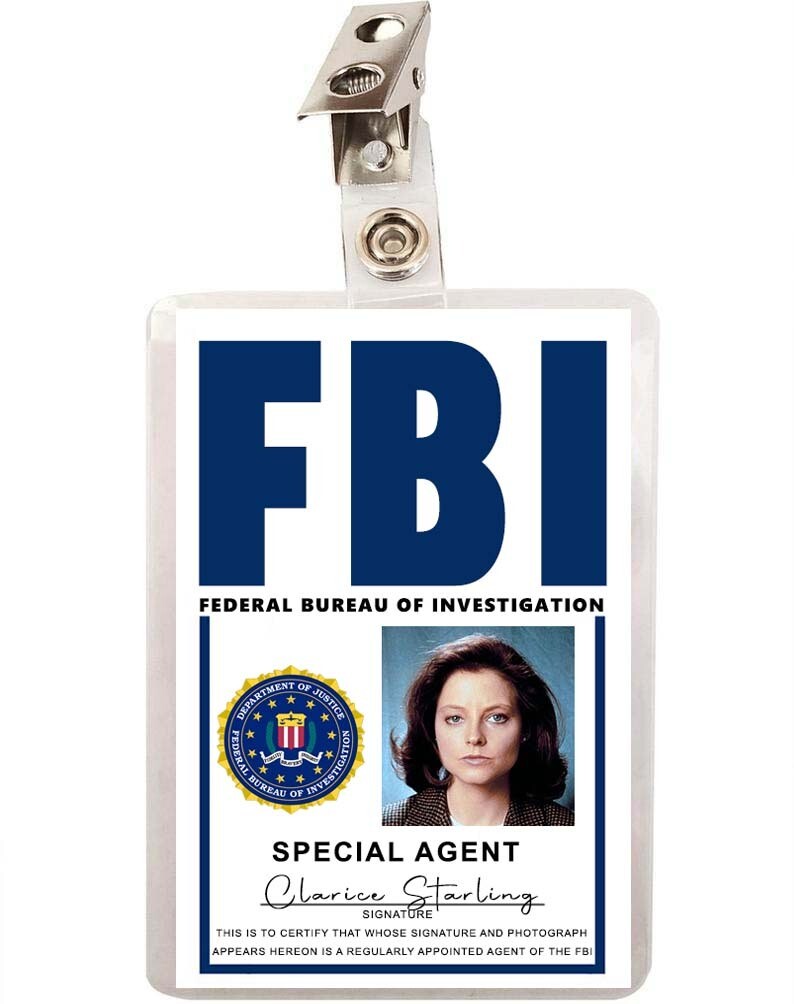 Silence of the Lambs Special Agent Clarice Starling FBI ID Badge 