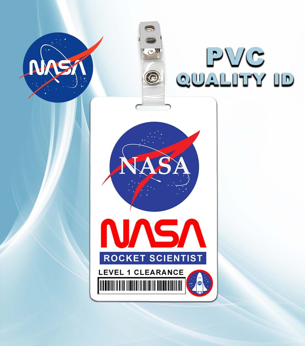 NASA ID Badge PVC 
