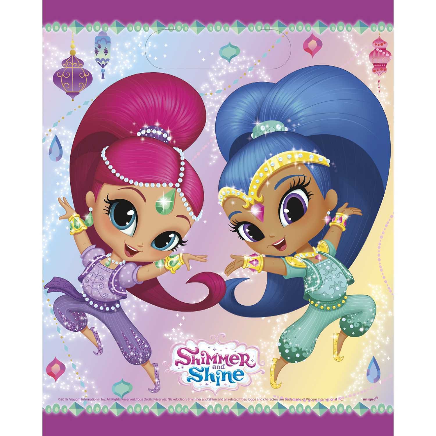 Shimmer and Shine Party Loot Bags [8 per Pack] - Free Shipping 