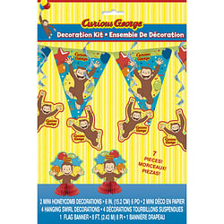 Curious George 7-Piece Decoration Kit - Free Shipping