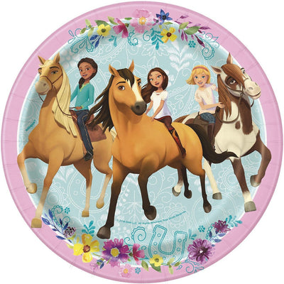 Spirit Riding Free 7 Inch Plates [8 Per Package] - Free Shipping 