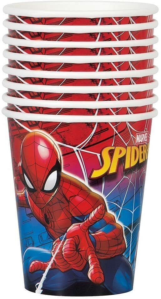 Spider-Man 9oz Paper Cups [8 Per Pack] - Free Shipping