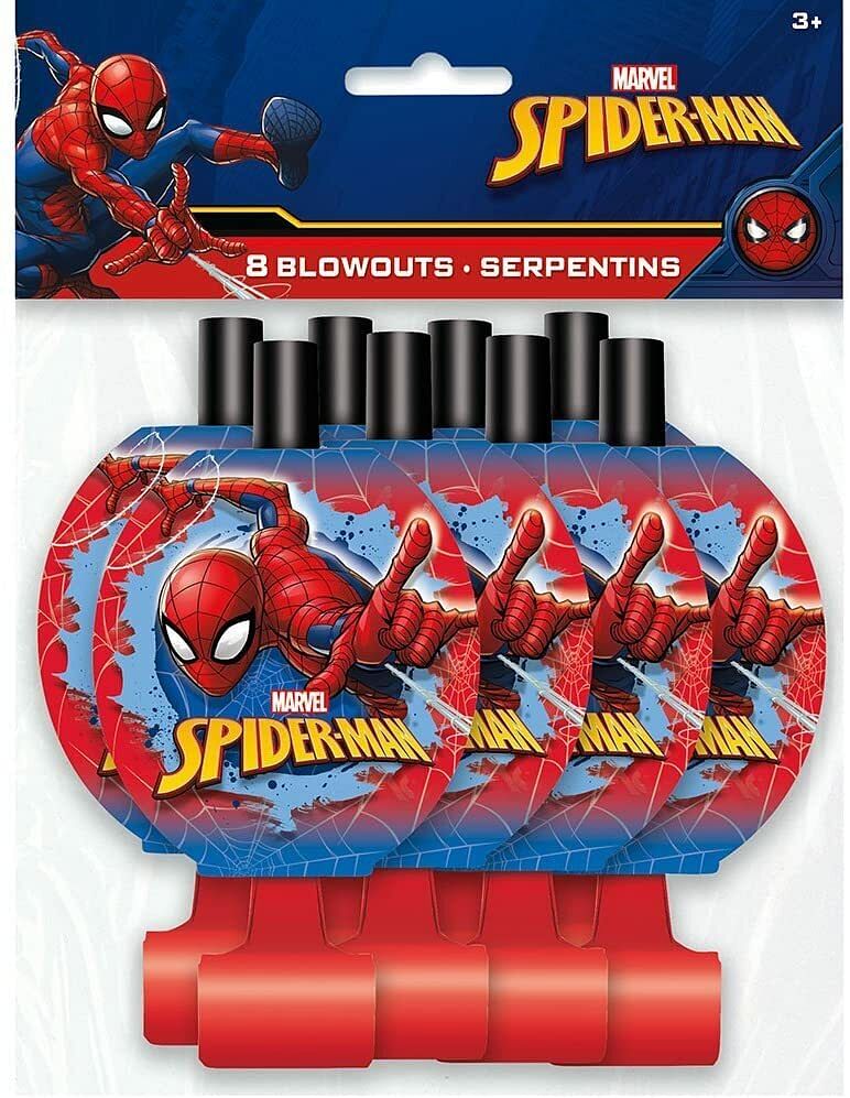 Spider-Man Blowouts [8 Per Pack] - Free Shipping