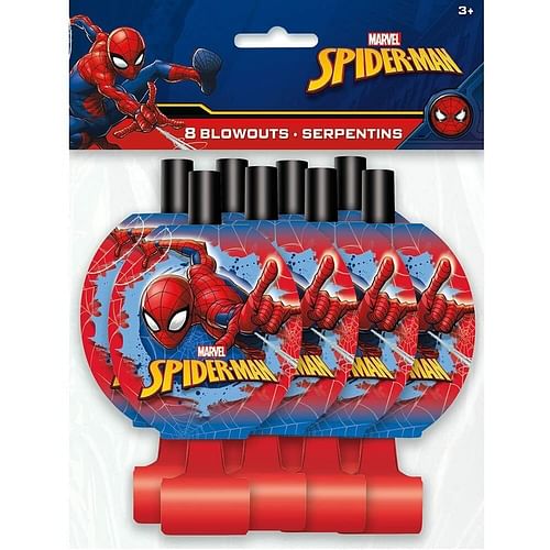 Spider-Man Blowouts [8 Per Pack] - Free Shipping 