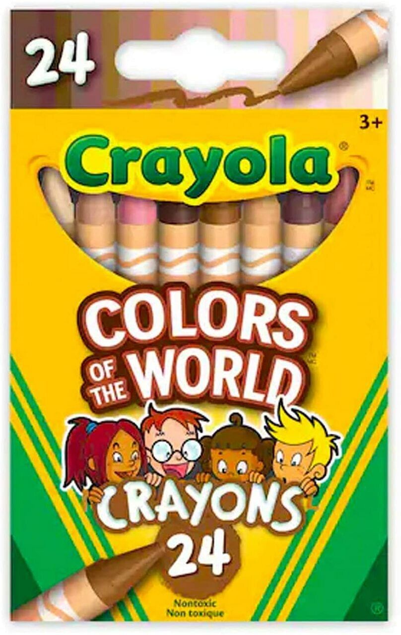 Crayola Colors of The World Skin Tone Crayons, 24 Count - Free Shipping