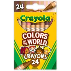 Crayola Colors of The World Skin Tone Crayons, 24 Count - Free Shipping