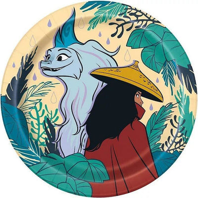 Disney Raya and the Last Dragon 7 Inch Paper Plates (8 ct) - Free Shipping 