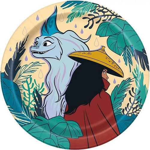 Disney Raya and the Last Dragon 7 Inch Paper Plates (8 ct) - Free Shipping