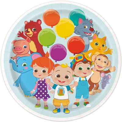 Cocomelon 9 Inch Dinner Plates - 8ct - Free Shipping 
