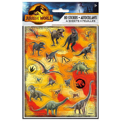 Jurassic World Dominion Sticker Sheets [4 per Pack] - Free Shipping 