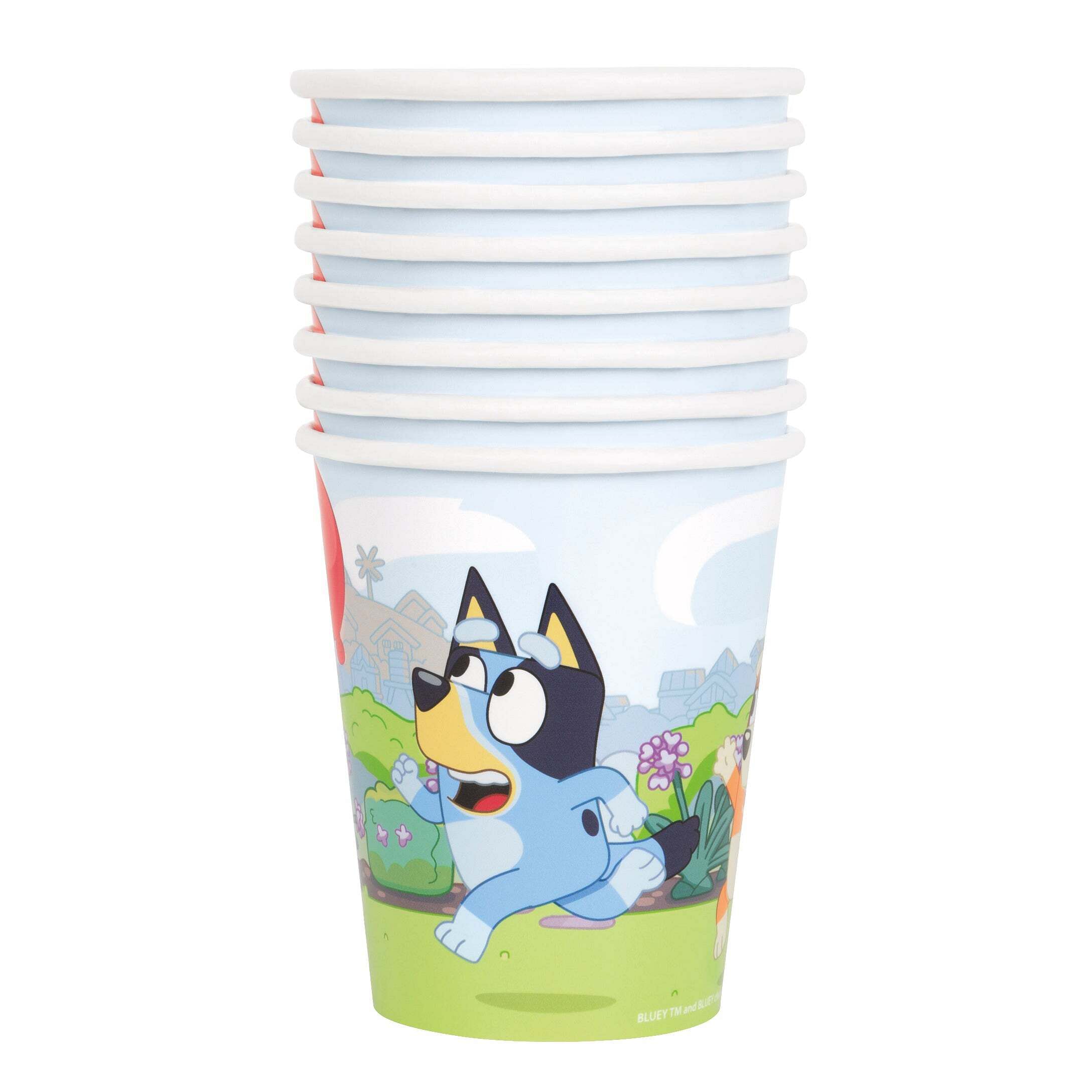 Bluey 9oz Party Cups [8 per Pack] - Free Shipping