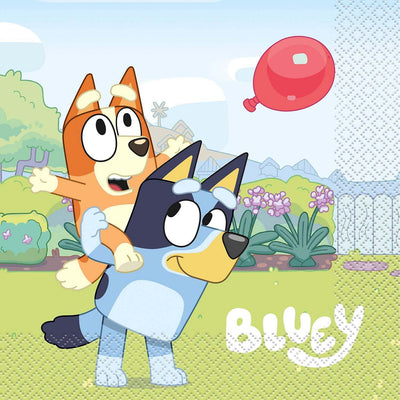 Bluey Luncheon Napkins (16 Per Pack) - Free Shipping 