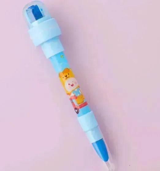 12 Color Bubble Crayon Painting Graffiti Seal for Children 