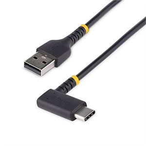 6tf (2m) USB A to C Charging Cable Right Angle, Heavy Duty Fast Charge USB-C Cable, Durable and Rugged Aramid Fiber, 3A 