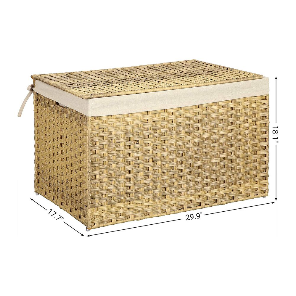 SONGMICS Storage Basket with Lid 