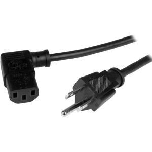 3ft (1m )Computer Power Cord, NEMA 5-15P to Right Angle C13, 10A 125V, 18AWG, Replacement AC Power Cord, Monitor Power Cable