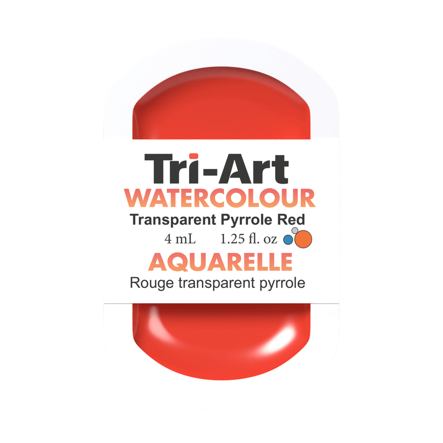 Tri-Art Water Colours - Transparent Pyrrole Red Medium 