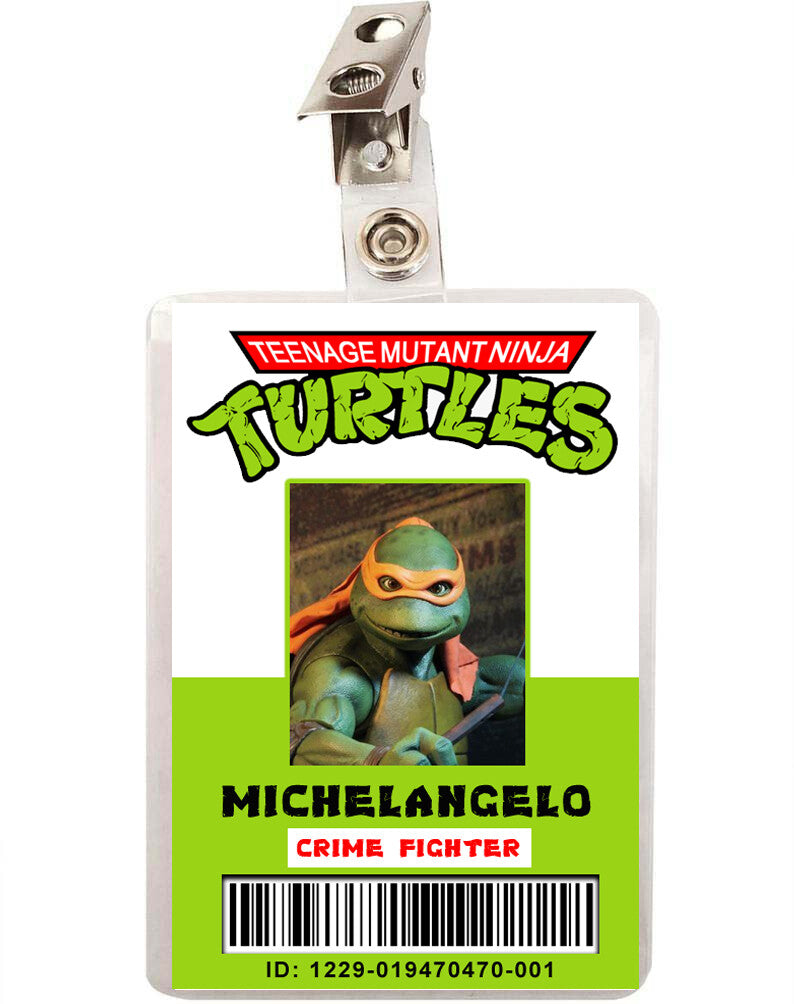 Ninja Turtles Michelangelo ID Badge 
