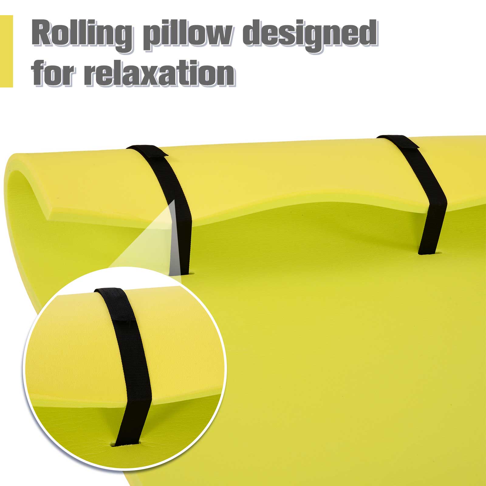 Soozier 9.8FT Floating Water Mat Float Pad Used in Lake Pool Water Beach Sea Ocean for Adults and Kids Yellow 